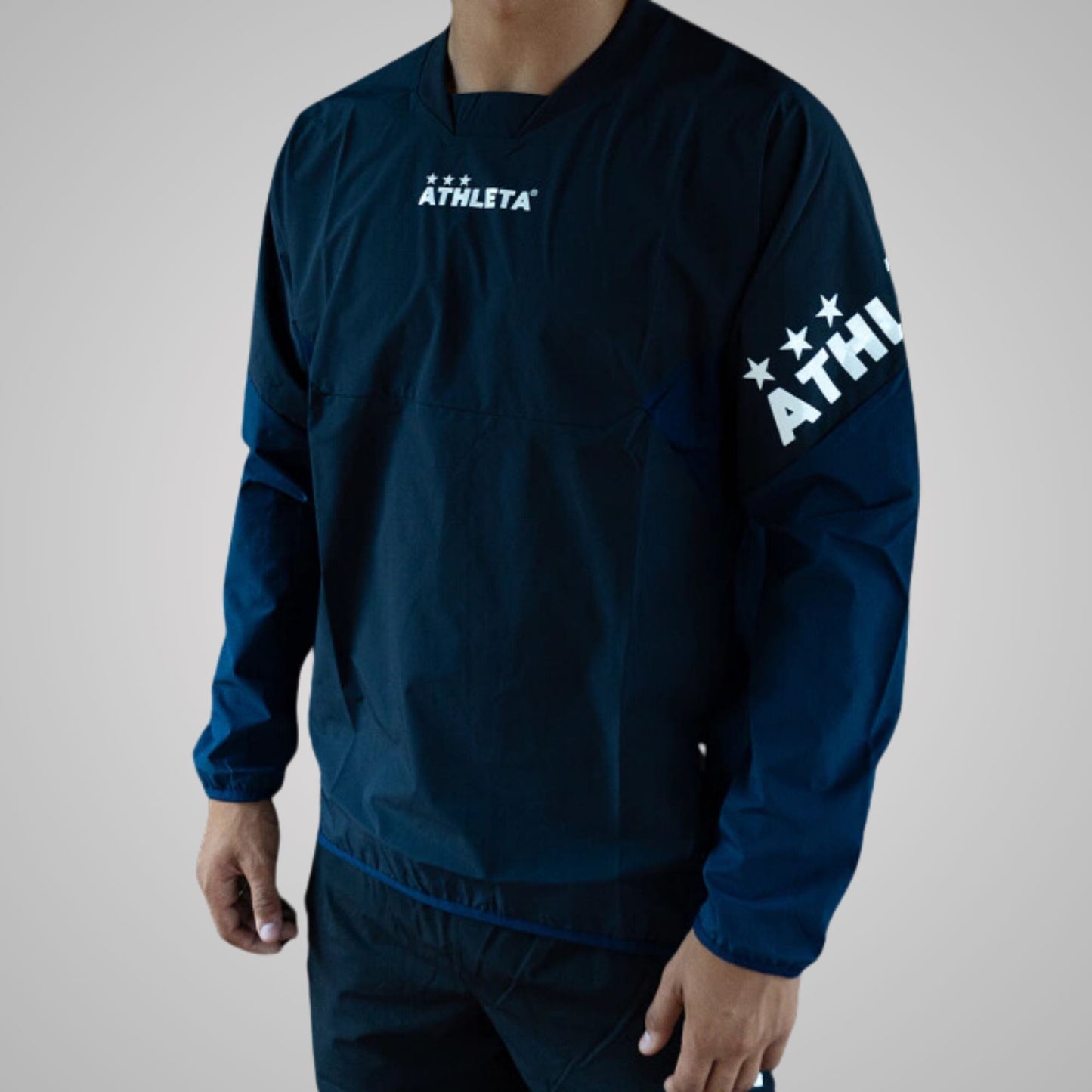 Blusa Windbreaker Preto & Marinho