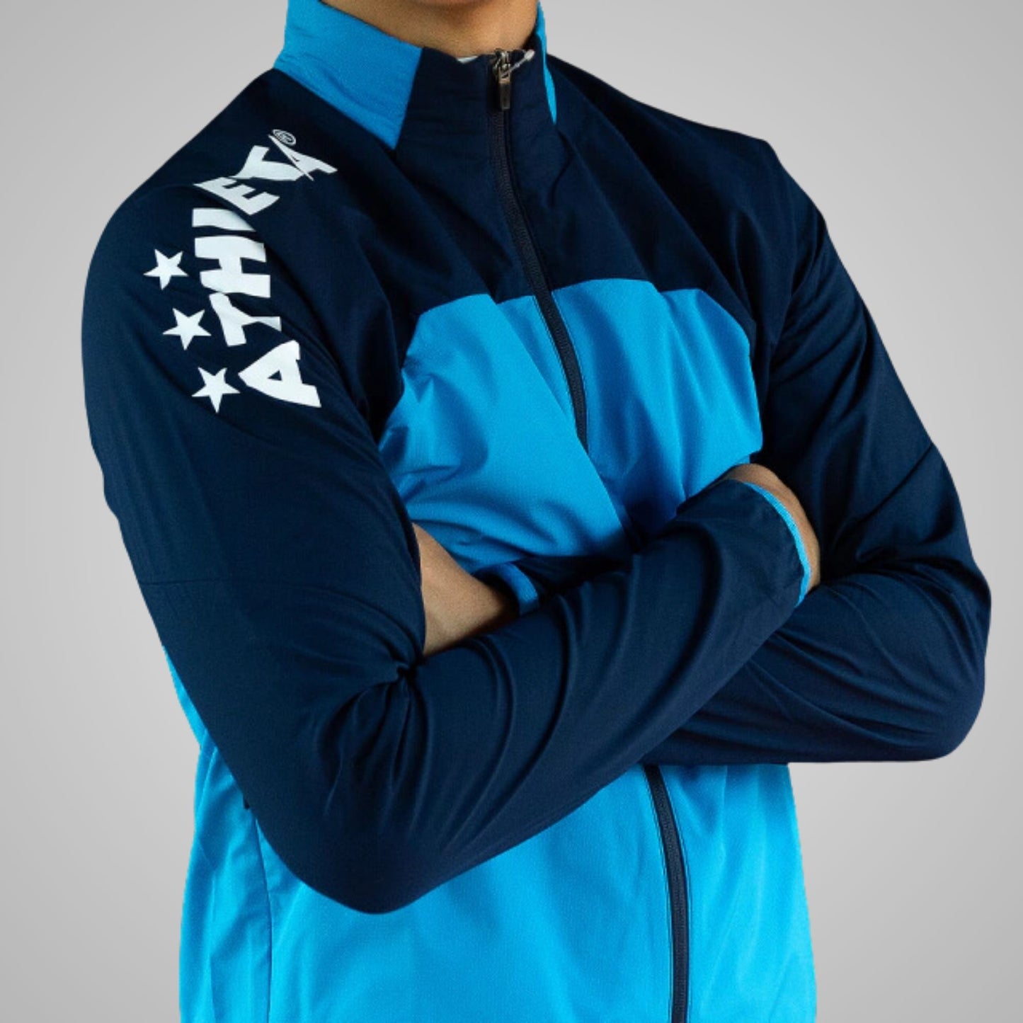 Jaqueta Windbreaker Lining Preto e Azul